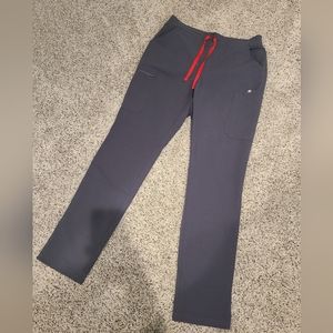 Figs women's charcoal Yola scrub pants- size M tall